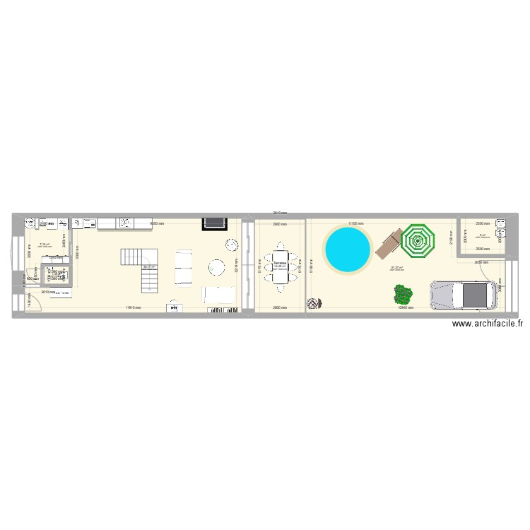 PROJET DEFINITIF 2CH ET CELLIER TER. Plan de 13 pièces et 202 m2