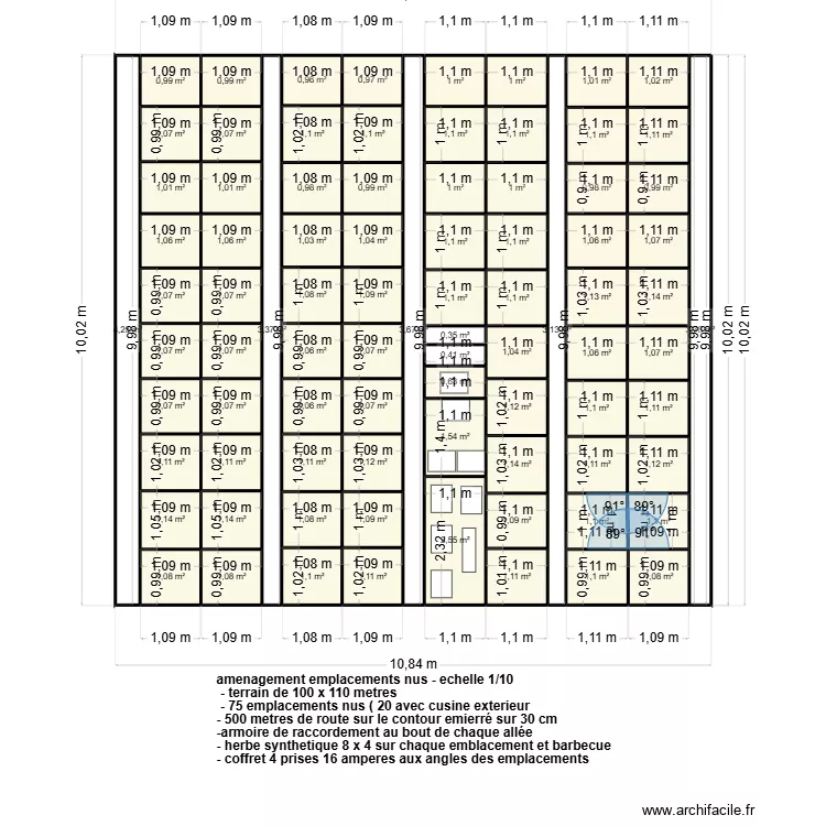 plan-implantation-emplacement-nu. Plan de 85 Pièces et 104 m²