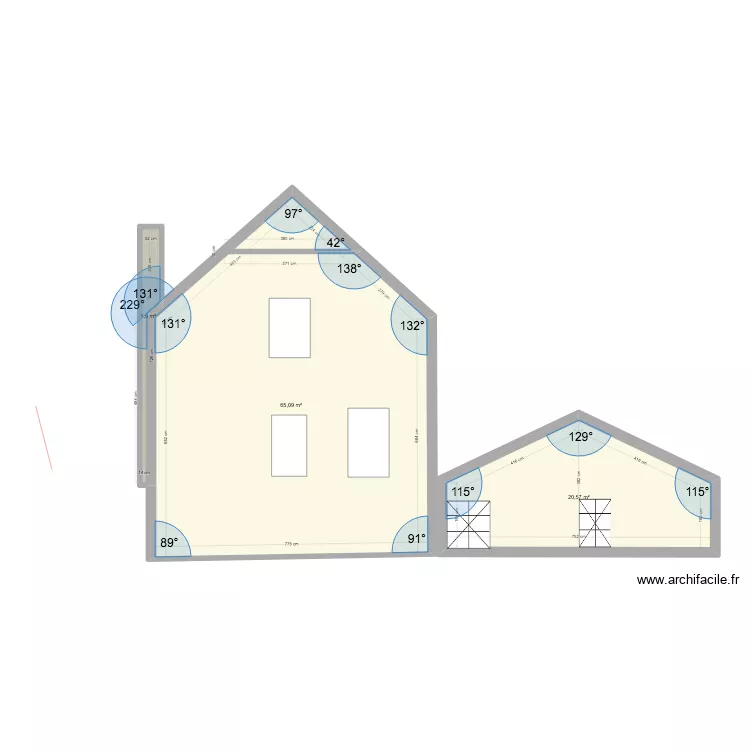 FACADE VUE DE FACE. Plan de FACADE VUE DE FACE. Plan de