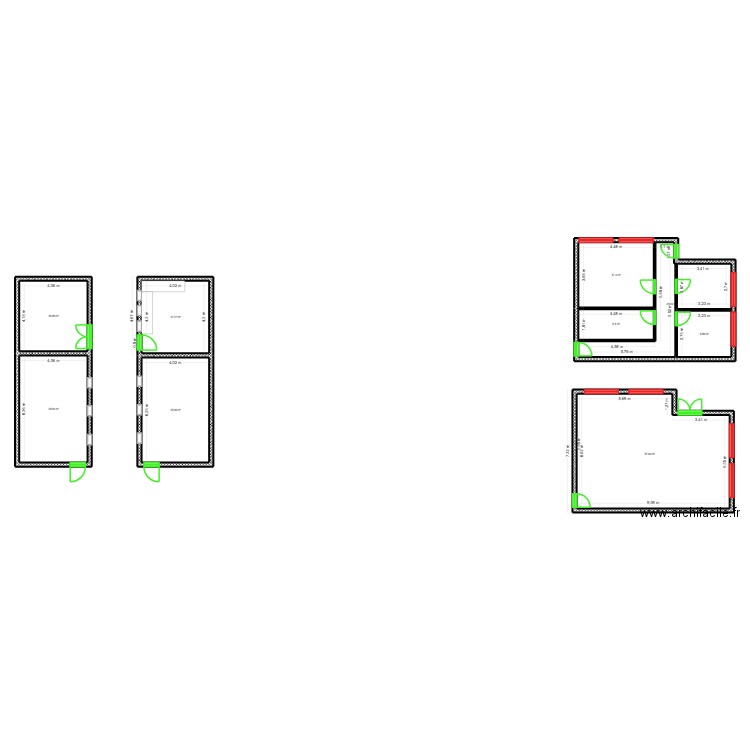 CES. Plan de 9 pièces et 198 m2