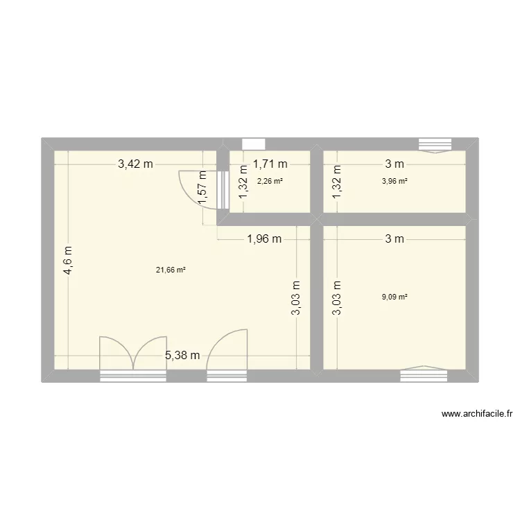 annexe Lanvallay. Plan de 4 et 37 m² annexe Lanvallay. Plan de 4 et 37 m²