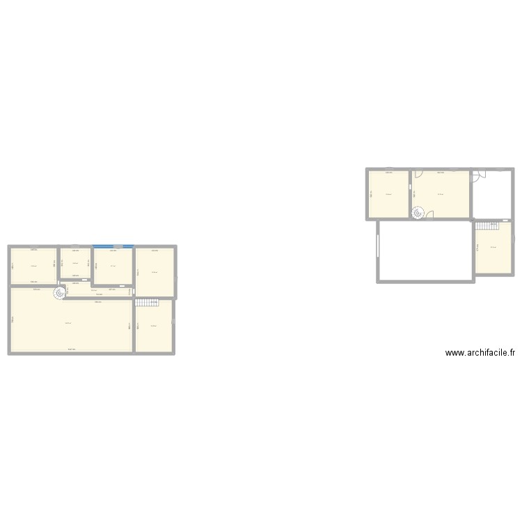 MAISON. Plan de 11 pièces et 276 m2