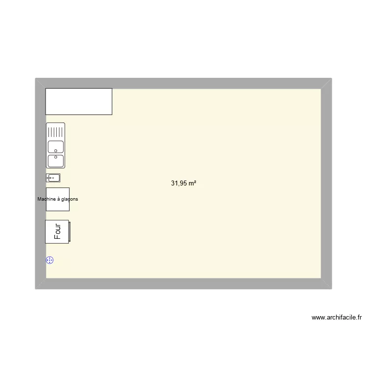 Cuisine LJS. Plan de 1 Pièce et 32 m² Cuisine LJS. Plan de 1 Pièce et 32 m²