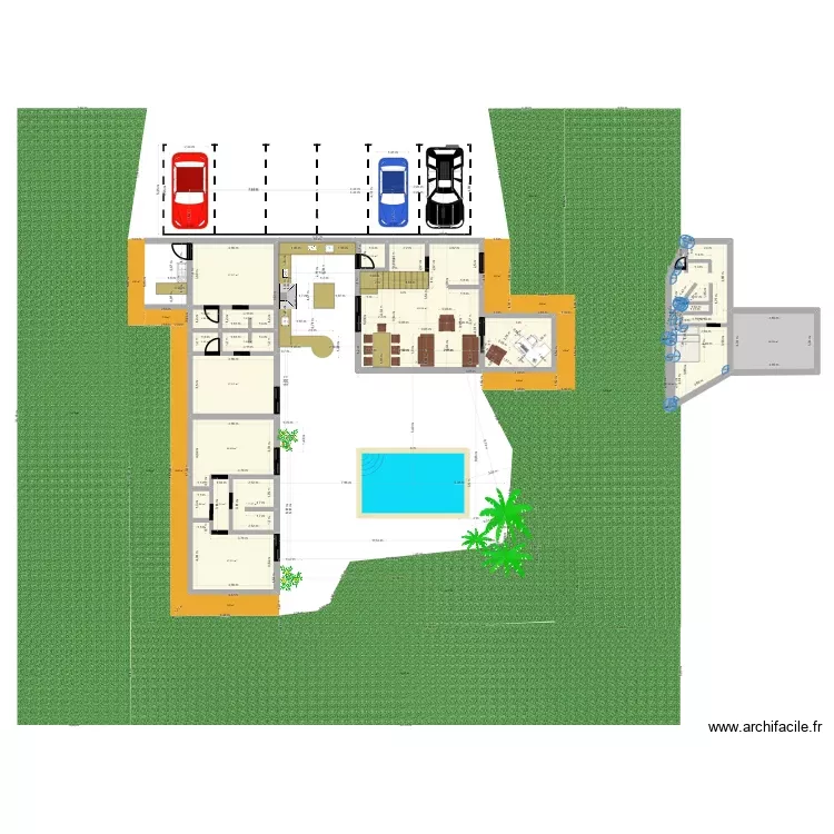 La Maison 4. Plan de 19 Pièces et 197 m² La Maison 4. Plan de 19 Pièces et 197 m²