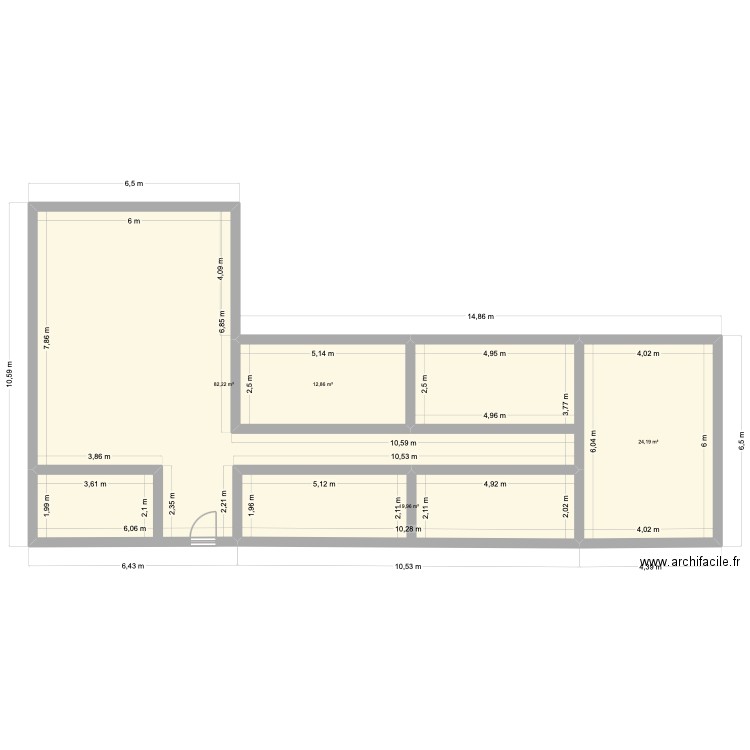 kb3. Plan de 4 pièces et 139 m2