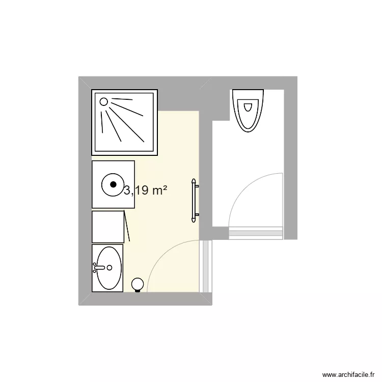plan SDB et WC ibbes. Plan de plan SDB et WC ibbes. Plan de