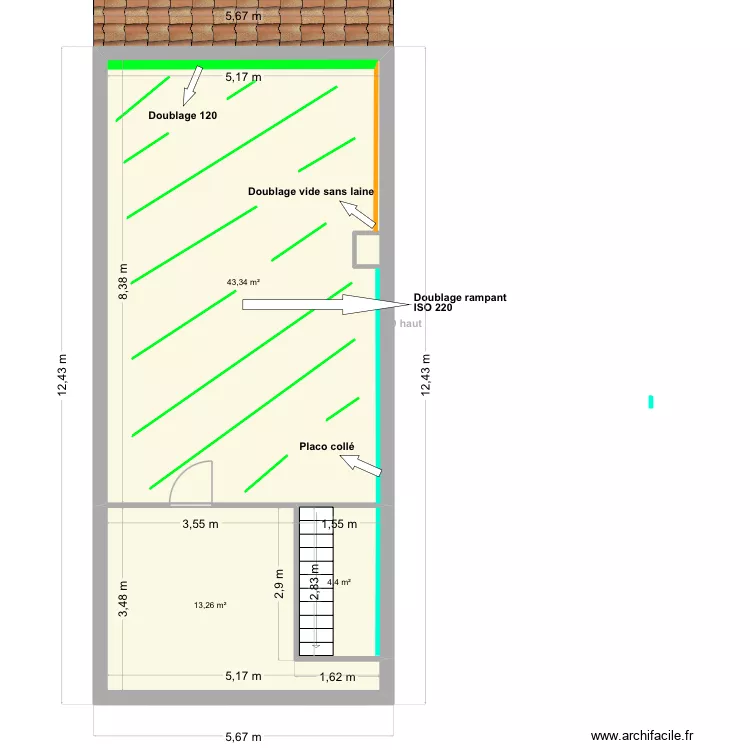 MANSSOUR placo. Plan de 