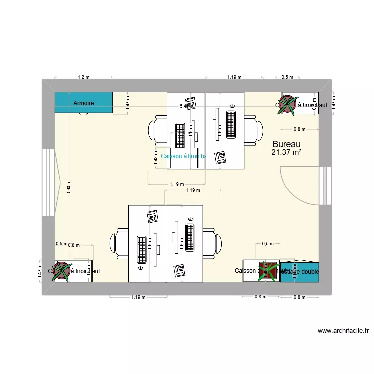 Amy/Clémence/Carole à 4bis. Plan de 1 et 21 m² Amy/Clémence/Carole à 4bis. Plan de 1 et 21 m²