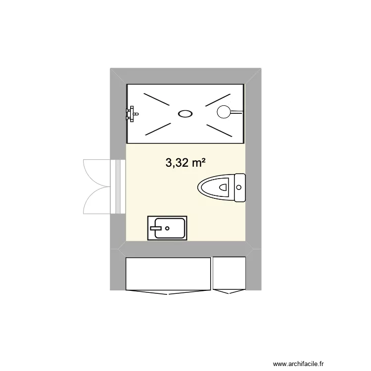 BATHROOM -POOL AFTER. Plan de 