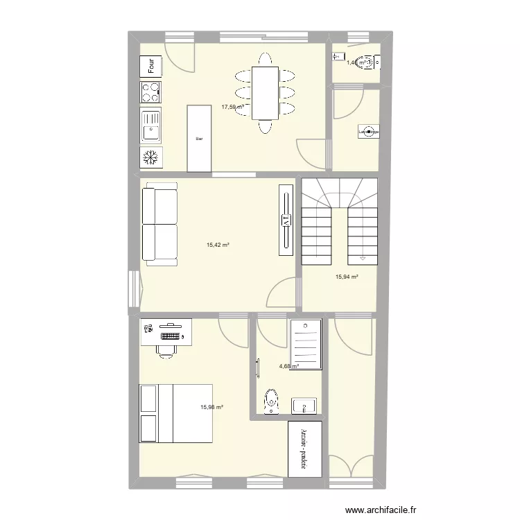 RDC. Plan de 6 et 71 m² RDC. Plan de 6 et 71 m²
