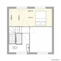 Plan combles version 2 chambres