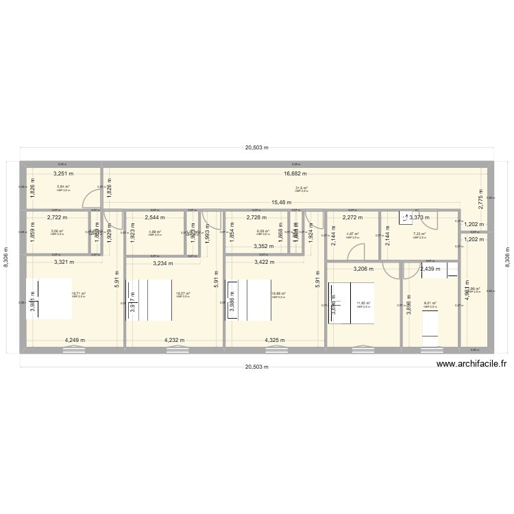 &eacute;tage chambre d\'hote. Plan de 0 pièce et 0 m2
