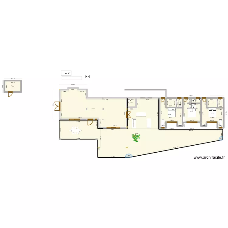 italie essai MC 2. Plan de 15  et 678 m²