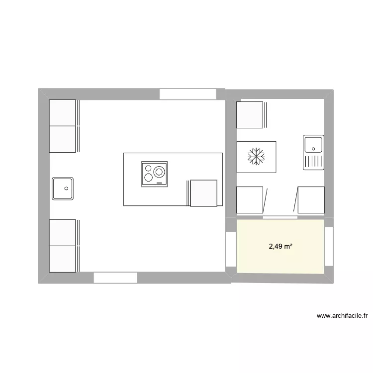 JJAURES CUISINE. Plan de 1 et 2 m² JJAURES CUISINE. Plan de 1 et 2 m²