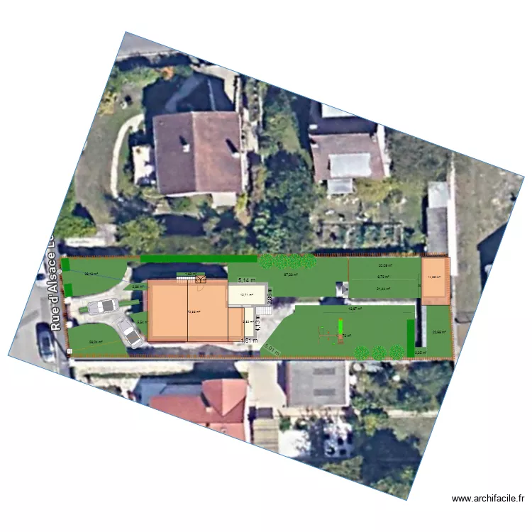 Extension Maison Projet. Plan de 