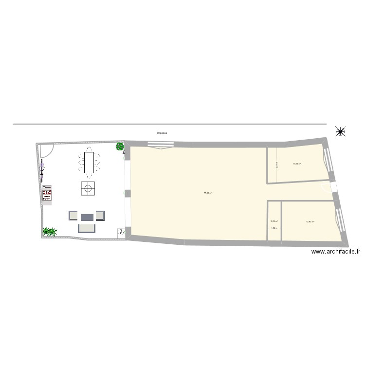 quai de bretagne 3. Plan de 4 pièces et 106 m2