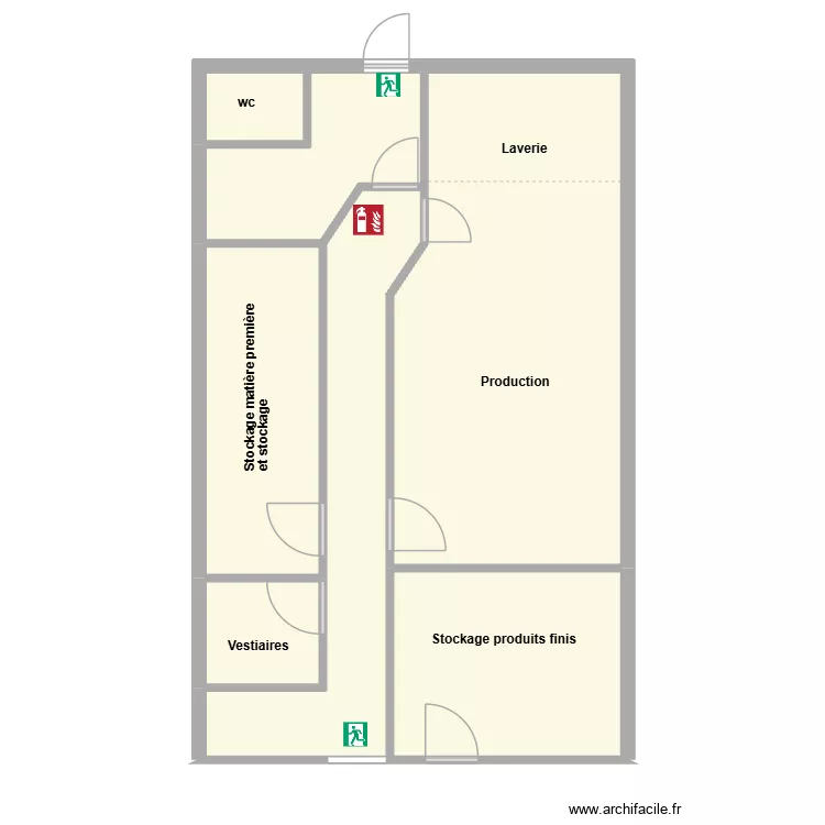Labo Monastère de la visitation. Plan de 7 et 63 m² Labo Monastère de la visitation. Plan de 7 et 63 m²