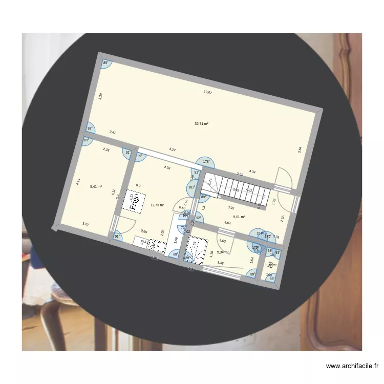 huttenheim maison. Plan de 