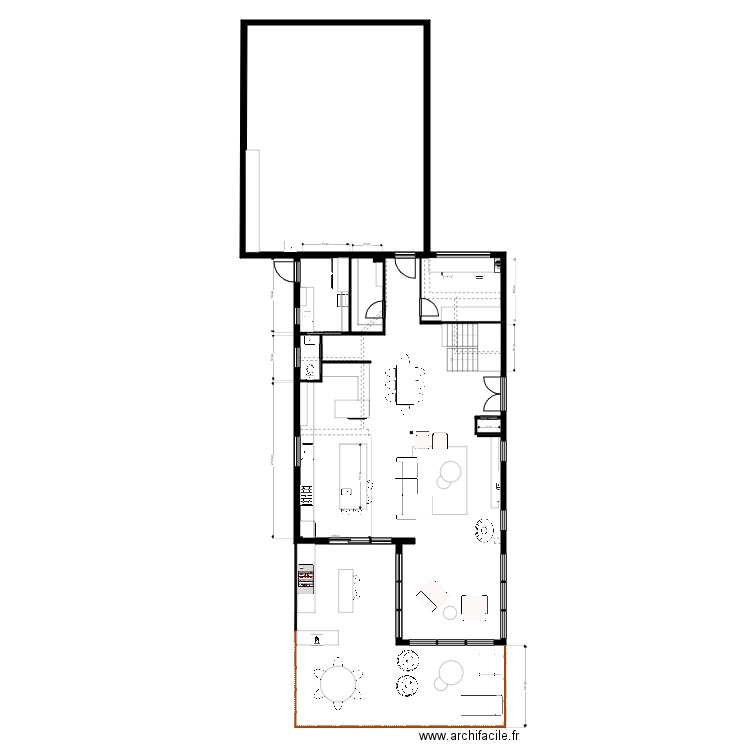 Roy rdc 1.1.2. Plan de 3 pièces et 213 m2