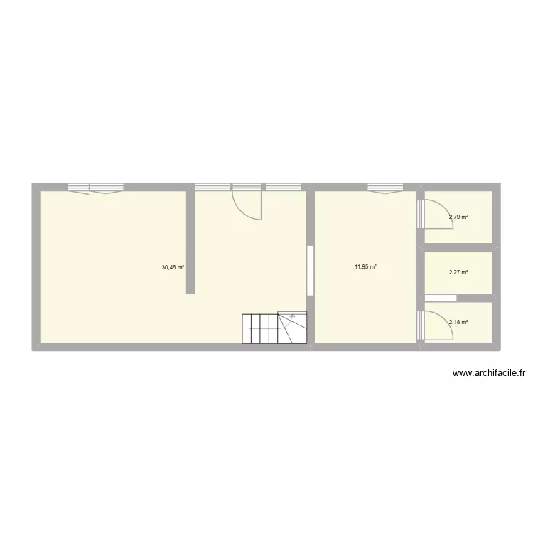 MERLIN - LERY. Plan de 5 Pièces et 50 m² MERLIN - LERY. Plan de 5 Pièces et 50 m²
