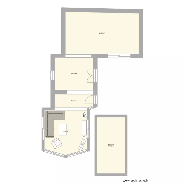 Extension veranda. Plan de 5 et 92 m² Extension veranda. Plan de 5 et 92 m²