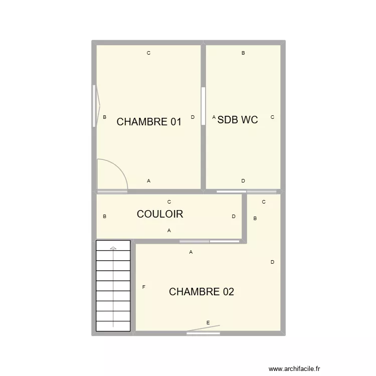 ST GILLES LYON ETAGE. Plan de 5  et 28 m²