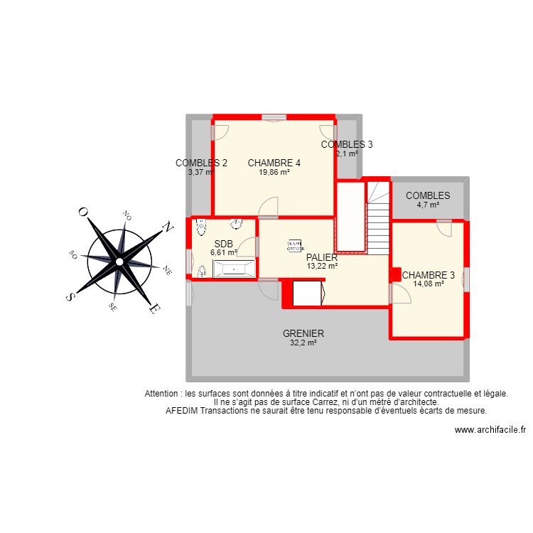 BI 18398 - . Plan de 34 pièces et 332 m2