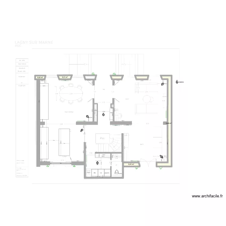 CAMERA / POINT EXTERIEUR RDC. Plan de 