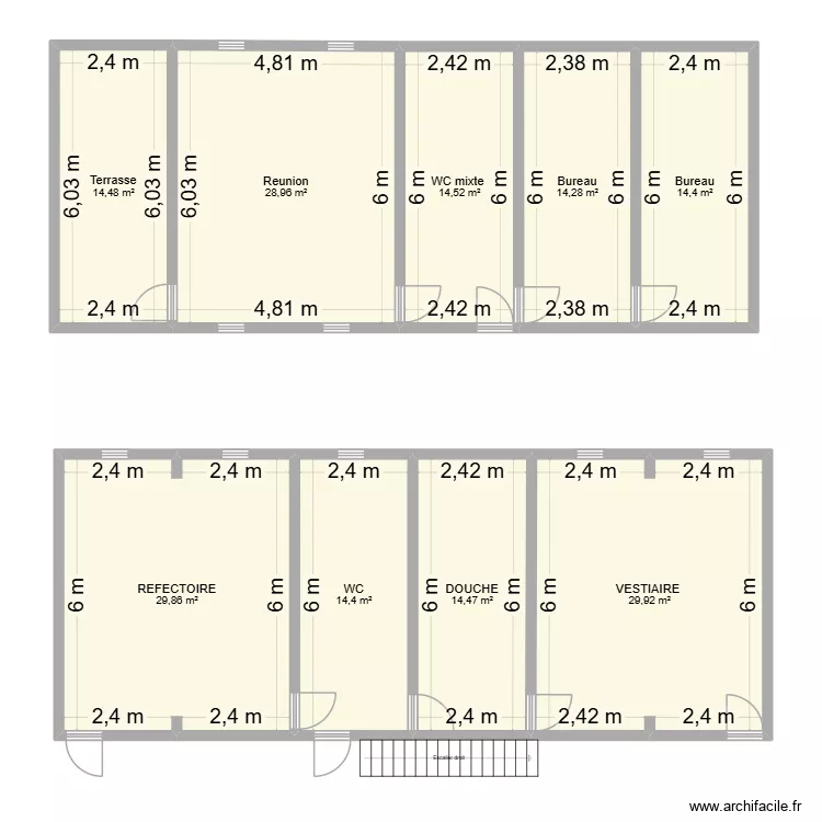 base vie vallon dol. Plan de 9 Pièces et 175 m² base vie vallon dol. Plan de 9 Pièces et 175 m²
