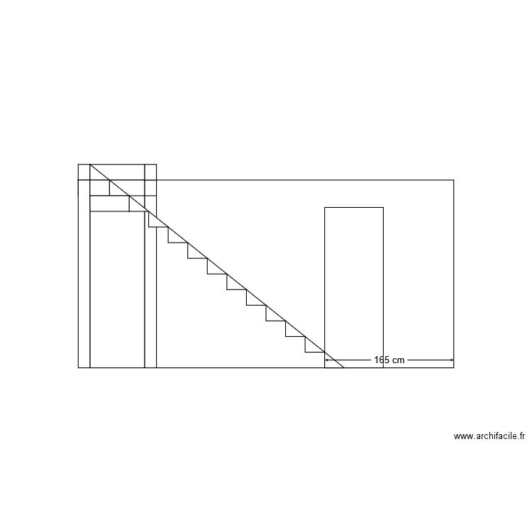 PROFIL ESCALIER 13 x G25 h20 H260. Plan de 0 pièce et 0 m2