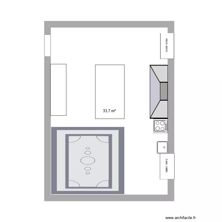 maison. Plan de 1 et 34 m² maison. Plan de 1 et 34 m²