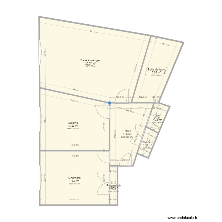 LEOBON T2. Plan de 0 pièce et 0 m2