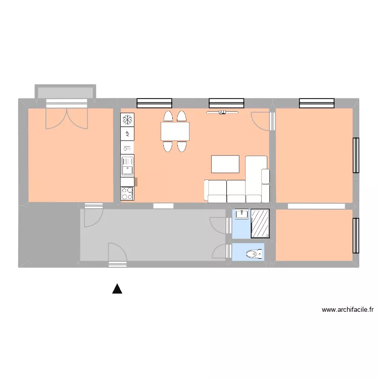 Komensk&eacute;ho 608 byt 11  3+O skut. Plan de 10 pièces et 87 m²