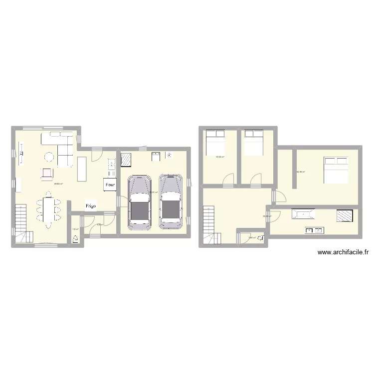 maison. Plan de 