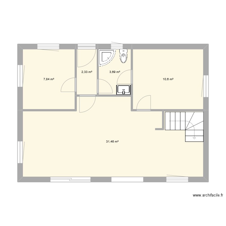 chaleau haut. Plan de 0 pièce et 0 m2
