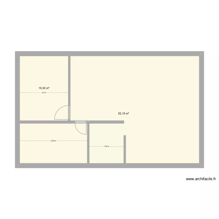 wimereux 2. Plan de 2  et 63 m²