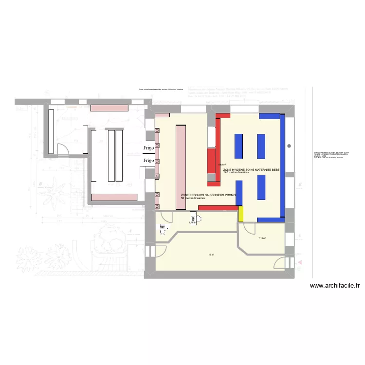 Plan pharmacie ancienne 8. Plan de 