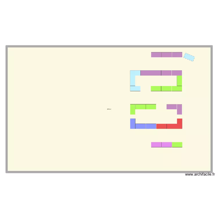 SAMER. Plan de 1  et 598 m²