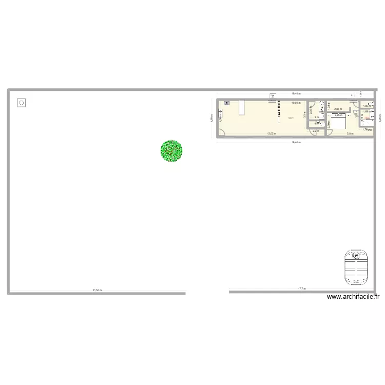 CAP RANDOU jardin. Plan de 3 et 80 m² CAP RANDOU jardin. Plan de 3 et 80 m²