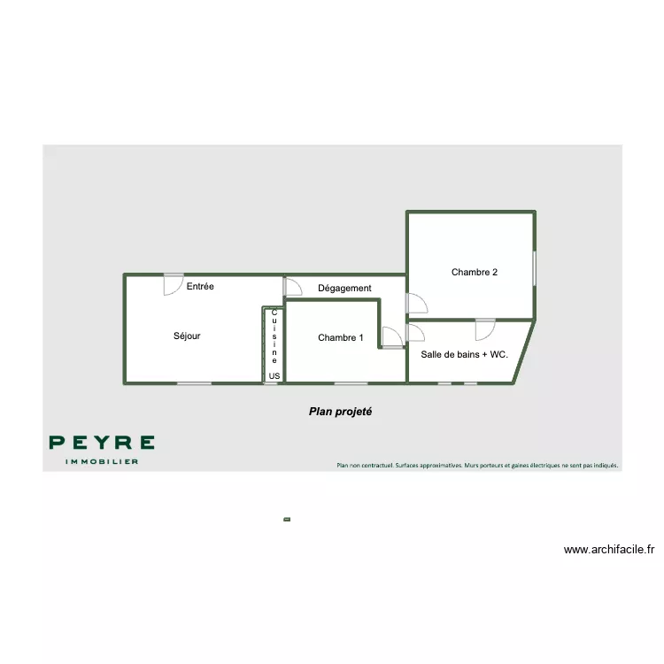  Plan projet&eacute; lot 108. Plan de 