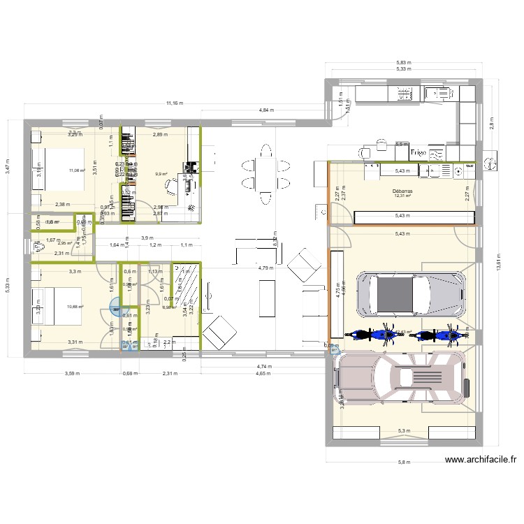 Muzillac 3. Plan de 0 pièce et 0 m2