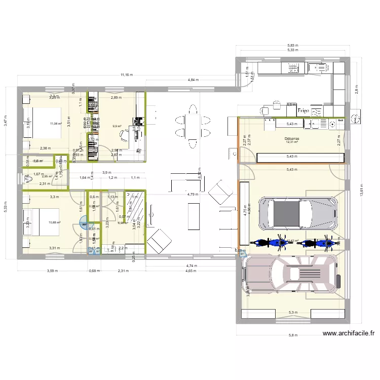 Muzillac 3. Plan de 10 et 99 m² Muzillac 3. Plan de 10 et 99 m²