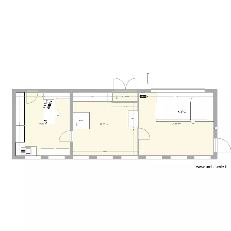 atelier. Plan de 4 et 64 m² atelier. Plan de 4 et 64 m²