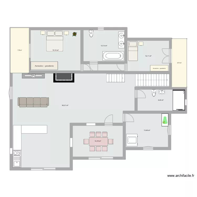 maison ok. Plan de 7 et 174 m² maison ok. Plan de 7 et 174 m²