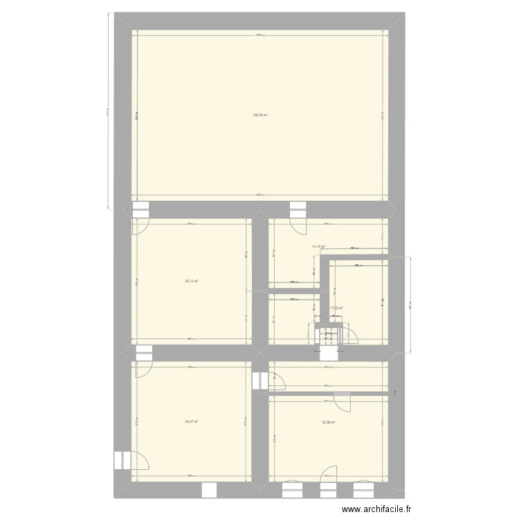 RDC LM MODIF. Plan de 6 pièces et 234 m2