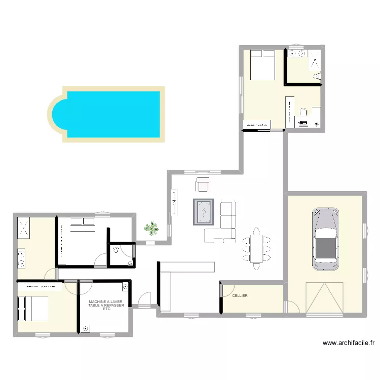nouvelle maison. Plan de 