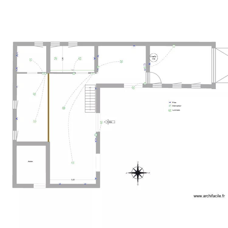 Proposition am&eacute;nagement r&eacute;novation Bus. Plan de 4  et 61 m²