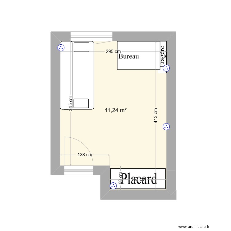 Clic clac plié. Plan de 0 pièce et 0 m2