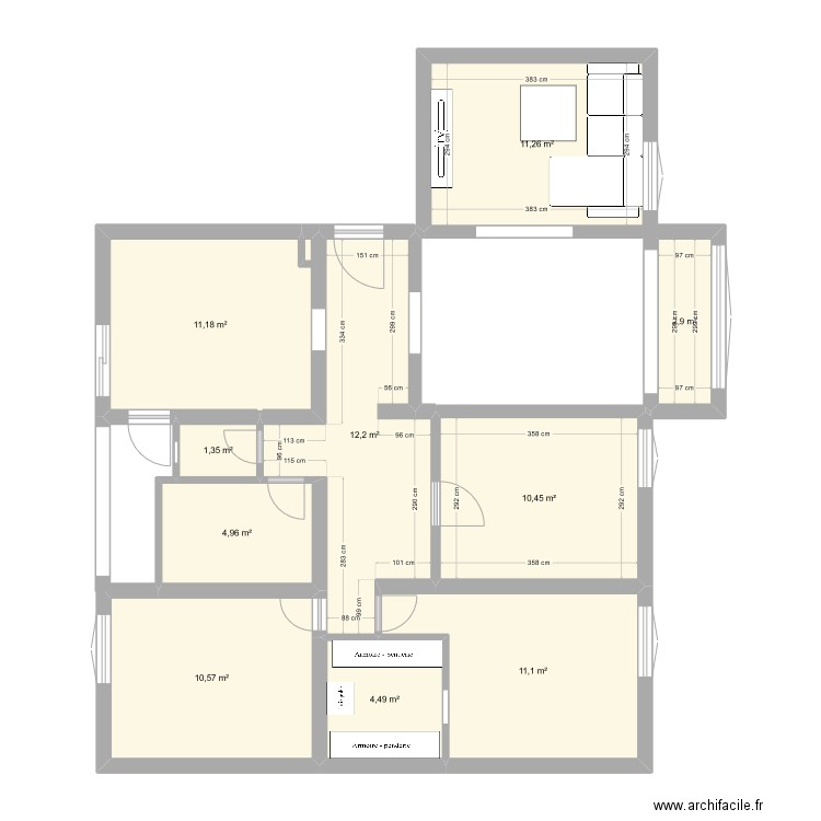 HOME6. Plan de 10 pièces et 80 m2