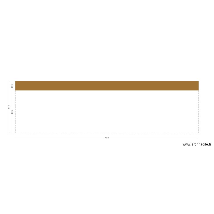 Façade coté nord. Plan de 0 pièce et 0 m2